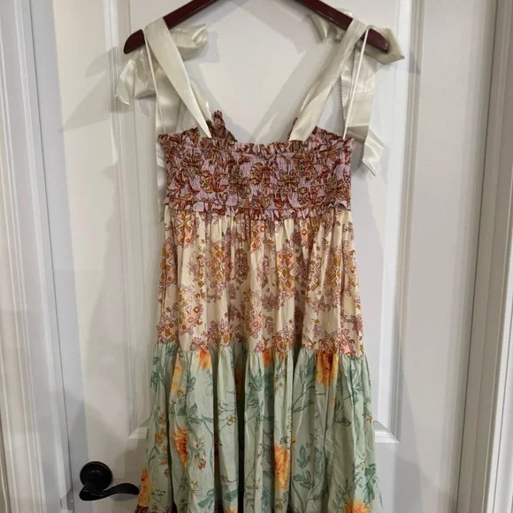 Free People Bluebell Maxi In Lilac Combo Tiered Dress - Picture 10 of 11